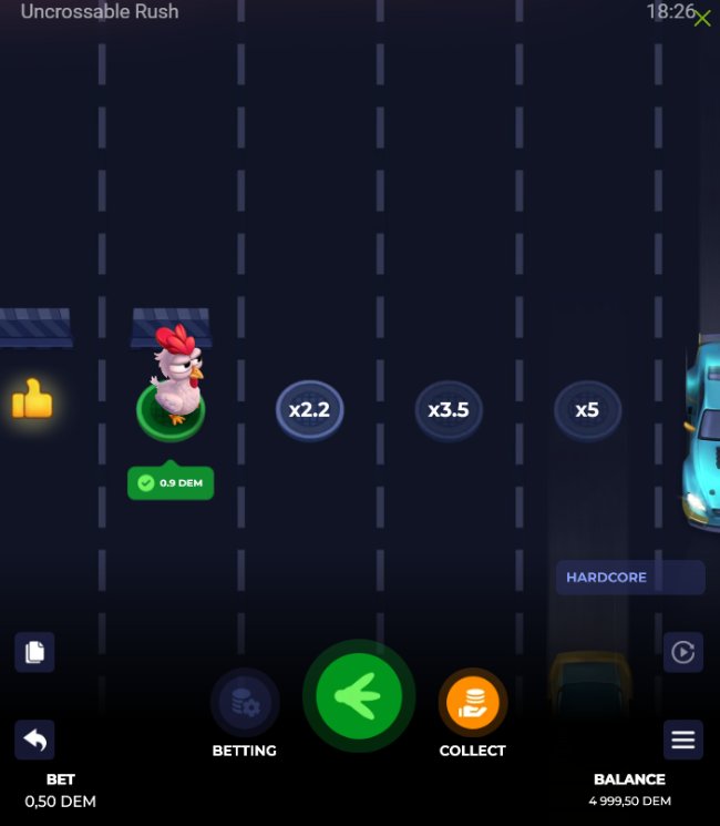 Uncrossable rush demo in Spain