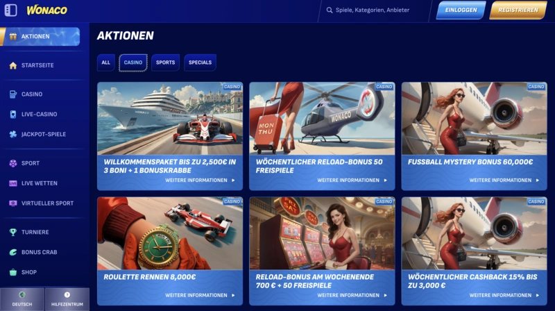 Guide to wonaco app